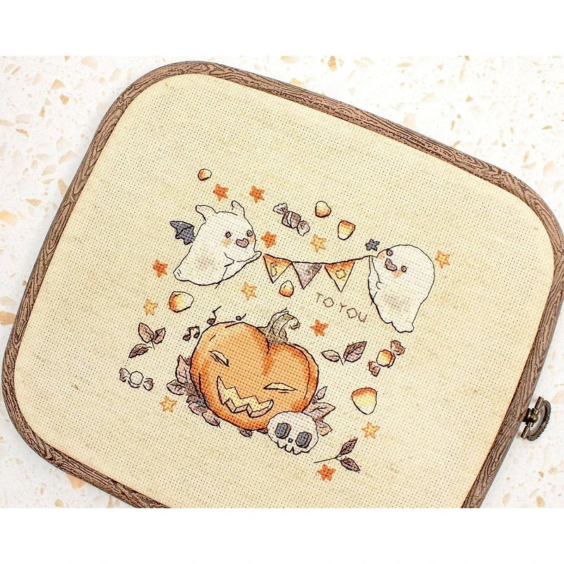 LetiStitch Boo To You Counted Cross Stitch Kit