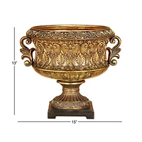15" Gold Traditional Decorative Bowl
