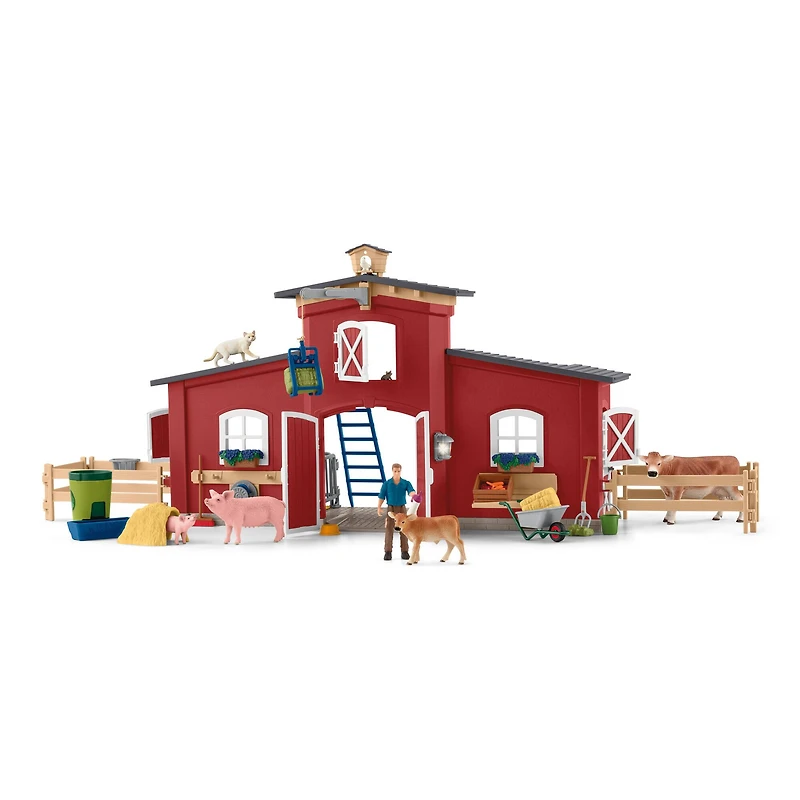 Schleich Farm World Red Barn Playset