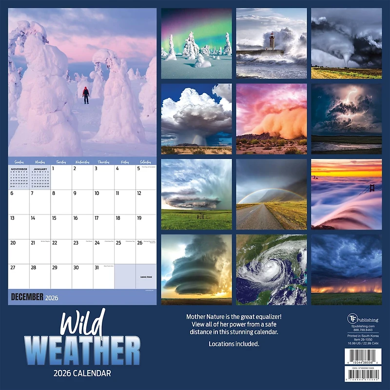 2026 Weather Wall Calendar