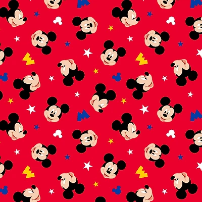 Disney® Mickey Head Toss Cotton Fabric