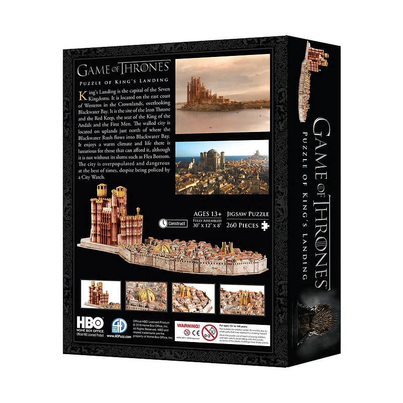 4D™ Cityscape Game of Thrones™ King's Landing 3D 260 Piece Puzzle