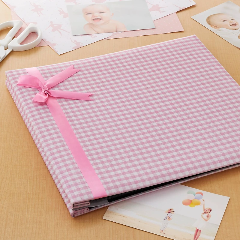 Pink Gingham Scrapbook Album by Recollections™