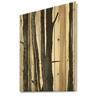 Designart - Forest Silhouette II - Modern Farmhouse Print on Natural Pine Wood