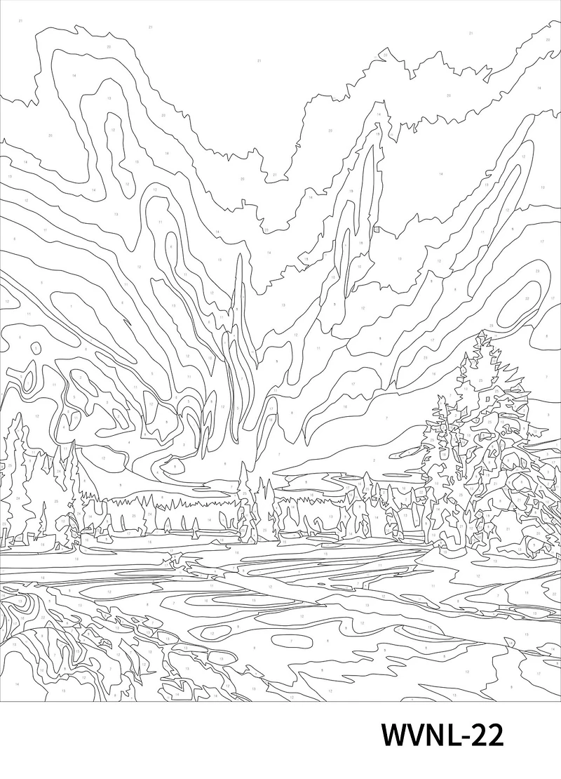 16" x 20" Aurora Borealis Paint-by-Number Kit by Artist's Loft™