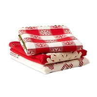 DII® Santa Chef Clause Kitchen, Let It Snow Dishtowel Set