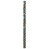 Light Blue Impression Jasper Rondelle Beads, 8mm by Bead Landing®