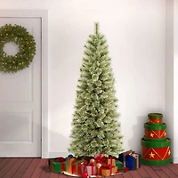 6ft. Unlit Artificial Arcadia Pine Cashmere Christmas Hinged Tree 