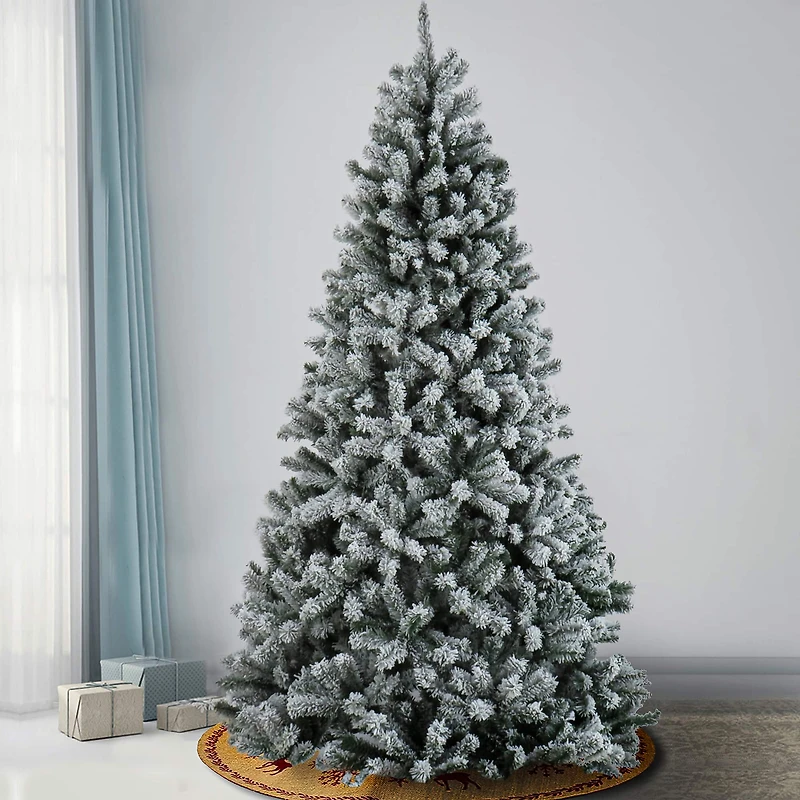 7.5ft. Unlit Snowy North Valley® Spruce Artificial Christmas Tree