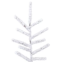 7.5ft. Unlit Flocked Stick Pine Artificial Christmas Tree