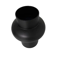 Black Glass Geometric Vase Set