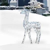 4ft. Crystal Bead Deer with LED Lights