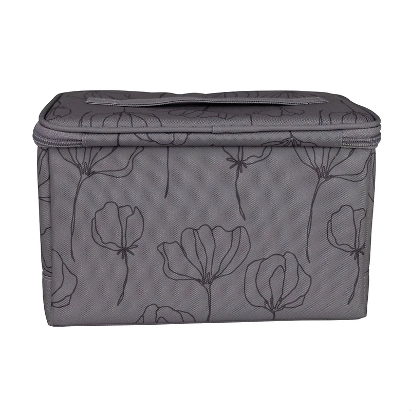 Everything Mary Gray Floral Collapsible Sewing Kit Organizer Box