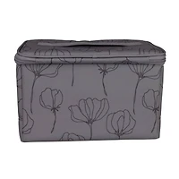 Everything Mary Gray Floral Collapsible Sewing Kit Organizer Box