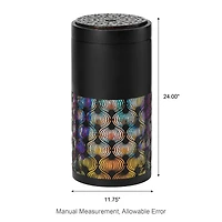 Glitzhome® 24" Metal LED Cutout Pattern Outdoor Fountain