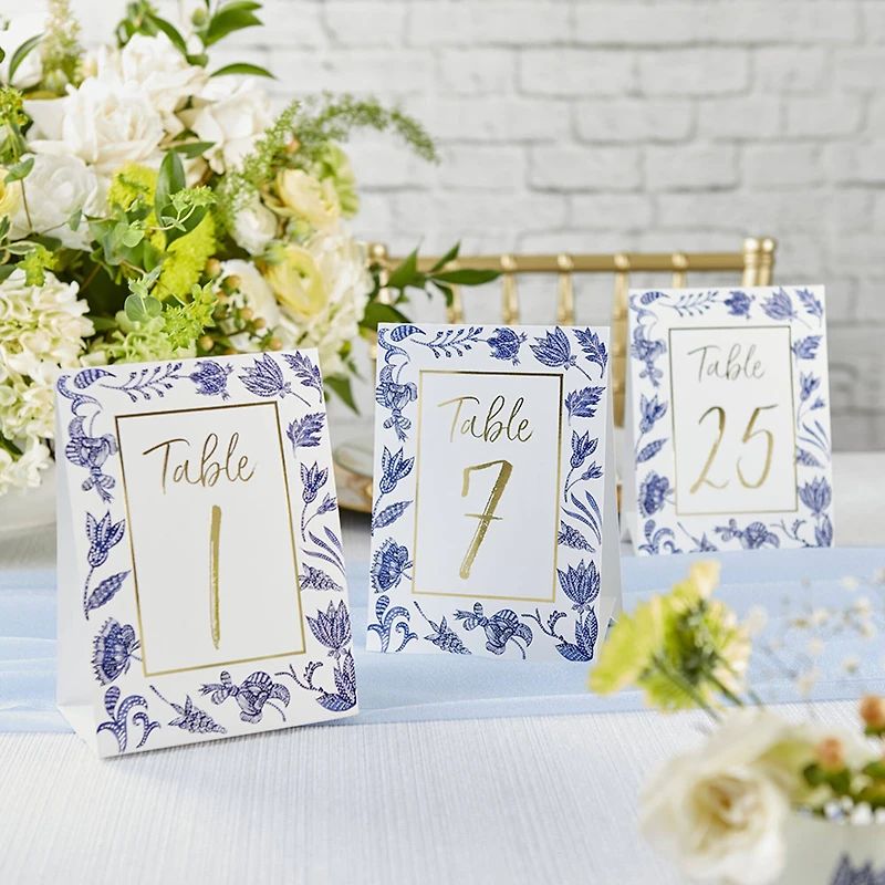 Kate Aspen® Blue Willow Wedding Table Numbers 1-25