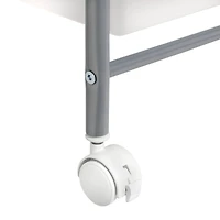 Honey Can Do Silver 5-Drawer Rolling Storage Cart