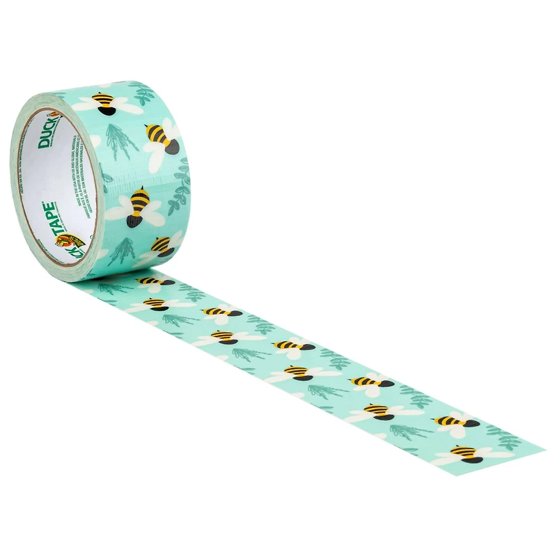 Duck Tape® Blue Botanical Bees Duct Tape