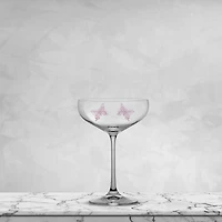 JoyJolt® 14oz. Meadow Butterfly Crystal Martini Glass Set, 2ct.