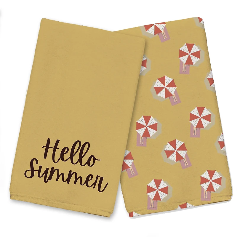 Hello Summer Tea Towel Set