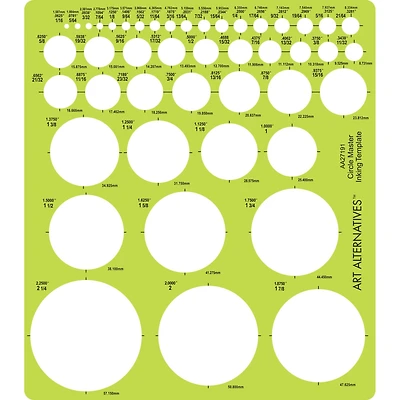 6 Pack: Art Alternatives Professional Circle Master Template
