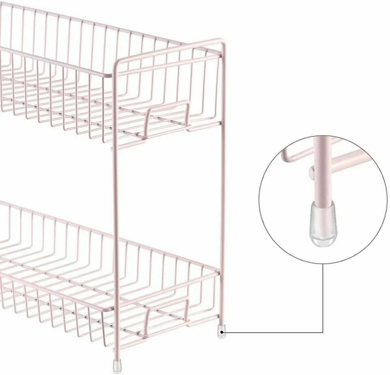 NEX™ 14" 2-Tier Rose Gold Countertop Spice Storage Shelf