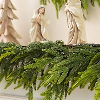 Glitzhome® 6ft Christmas Greenery PE Garland, 2ct.