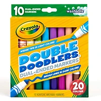 Crayola® Dual-Ended Washable Double Doodlers Markers, 3 Packs of 10