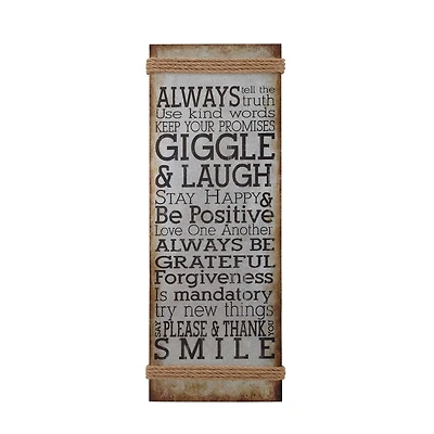 Multicolor Motivational Farmhouse Metal Sign