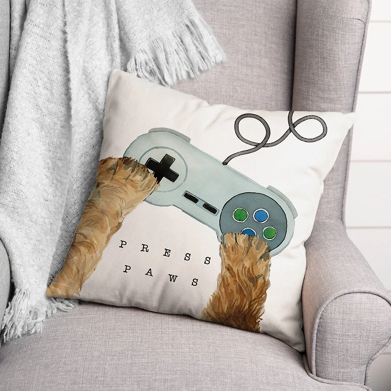 Press Pause 18" x 18" Throw Pillow