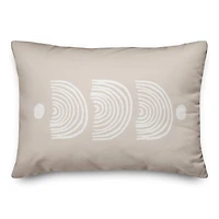Half Circle Lines 14" x 20" Throw Pillow