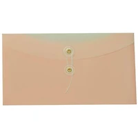 JAM Paper #10 Plastic Envelopes with Button & String Tie Closure