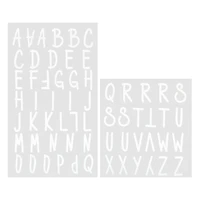 12 Packs: 62 ct. (744 total) Iron-On White Fun Font Alphabet by Make Market®