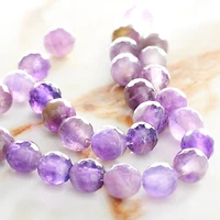 12 Pack: Faceted Amethyst Round Beads, 6mm by Bead Landing™