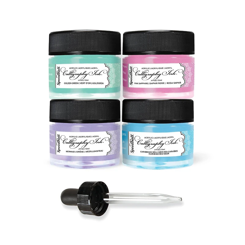 Speedball® Iridescent Calligraphy Ink Set