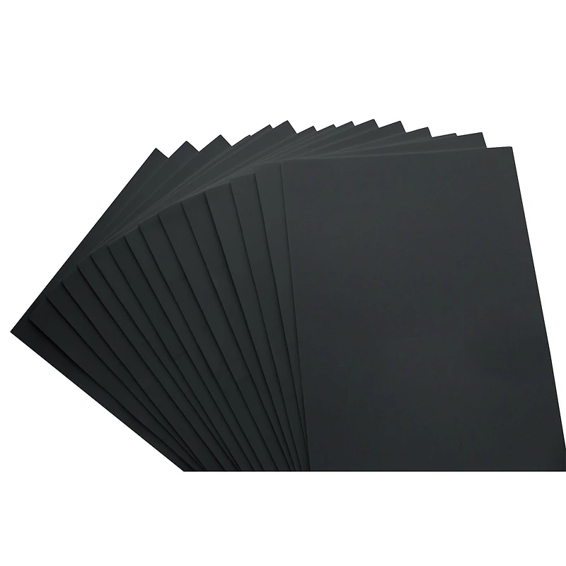 Essentials by Leisure Arts Black Foam Sheets, 15ct.