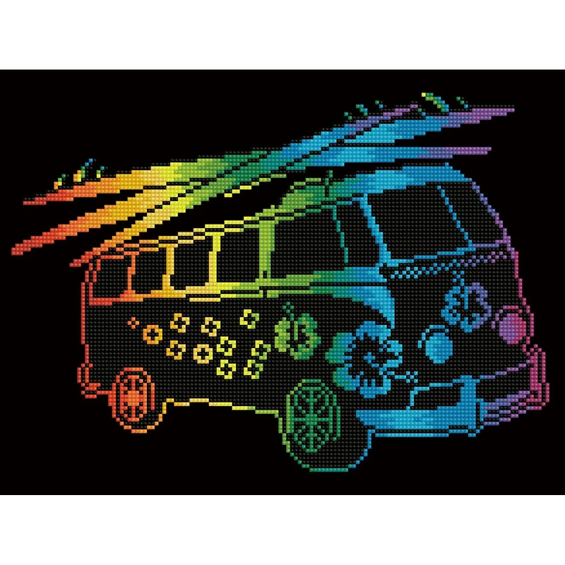 Diamond Dotz® Intermediate Cool Combi with Frame Diamond Painting Kit