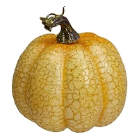5" Orange & Cream Artificial Fall Harvest Pumpkin Set