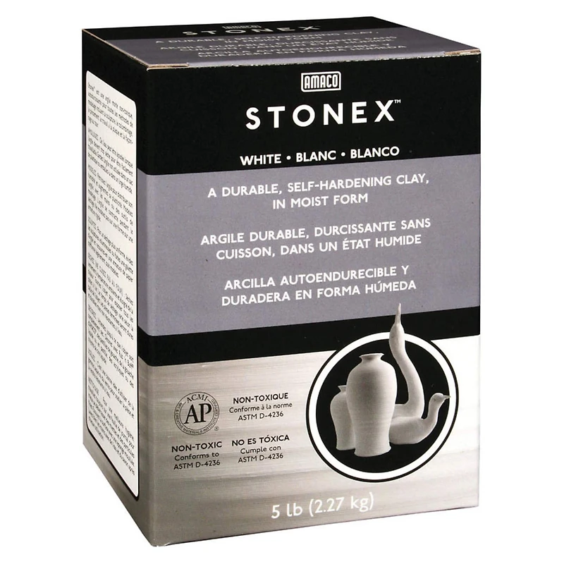 Amaco Stonex White Self-Hardening Clay