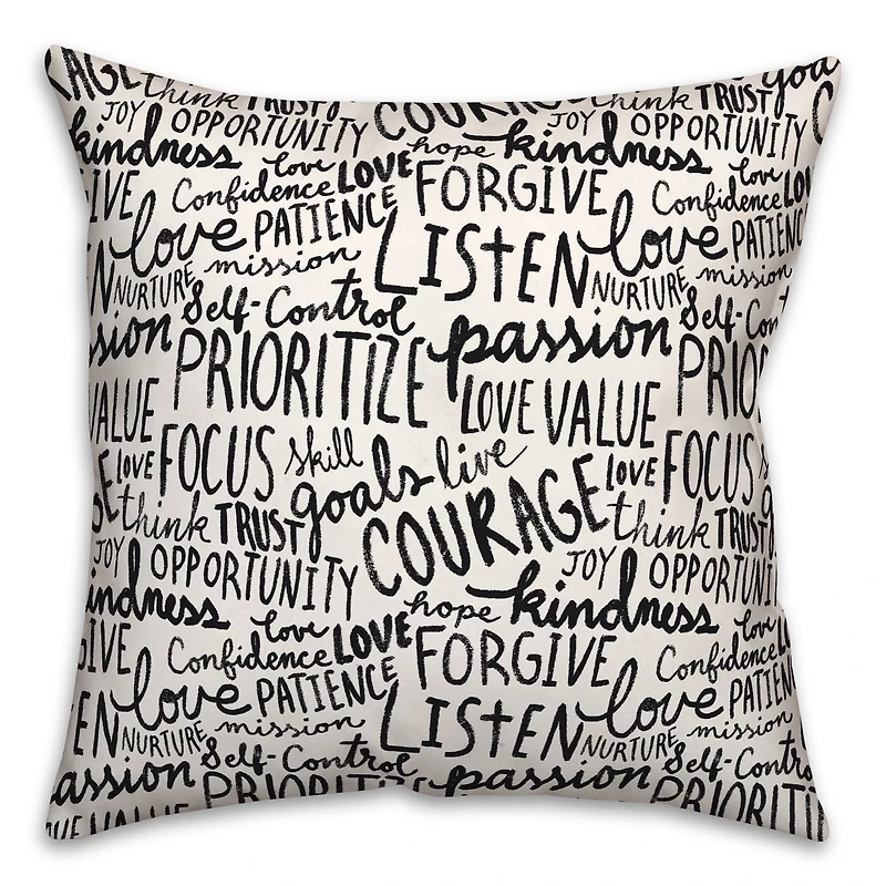 Wisdom Words 18" x 18" Throw Pillow