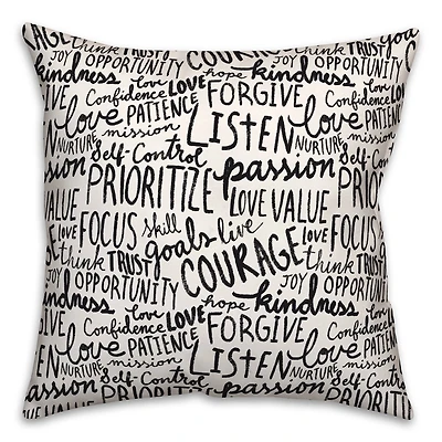 Wisdom Words 18" x 18" Throw Pillow