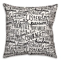 Wisdom Words 18" x 18" Throw Pillow