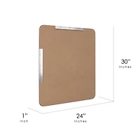 Head West Brushed Nickel 24" x 30" Rounded Edge Framed Accent Vanity Mirror