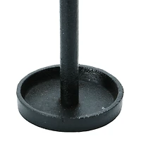 Hello Honey® 12'' Black Cast Iron Taper Candle Holder