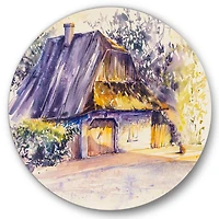 Designart - Old Wooden White House In Country Side Village