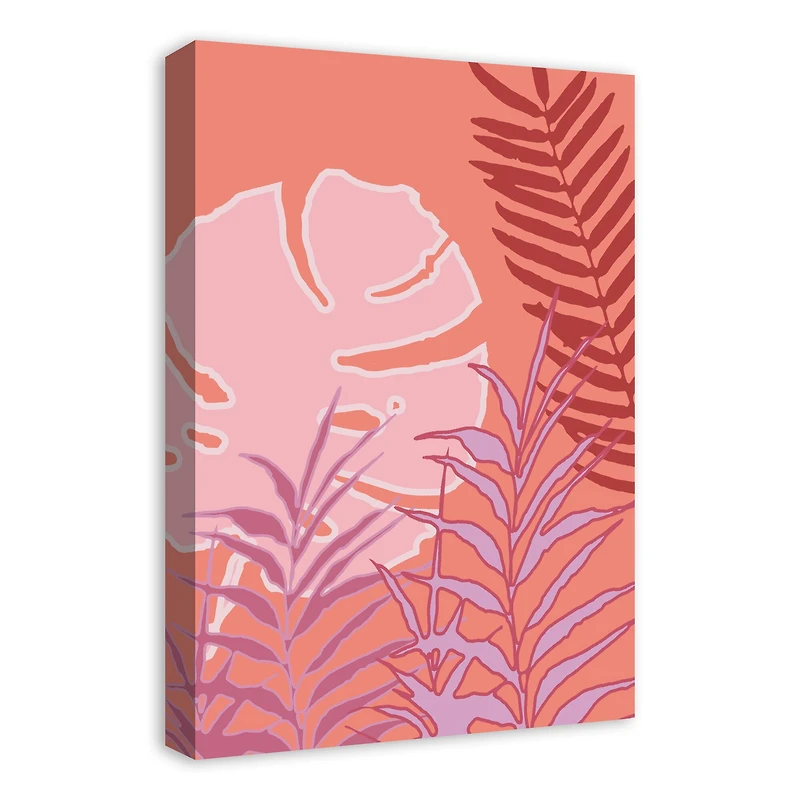 Jungle Leaves Canvas Wall Art