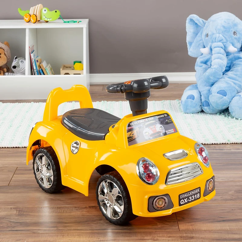 Toy Time Yellow Ride-On Car