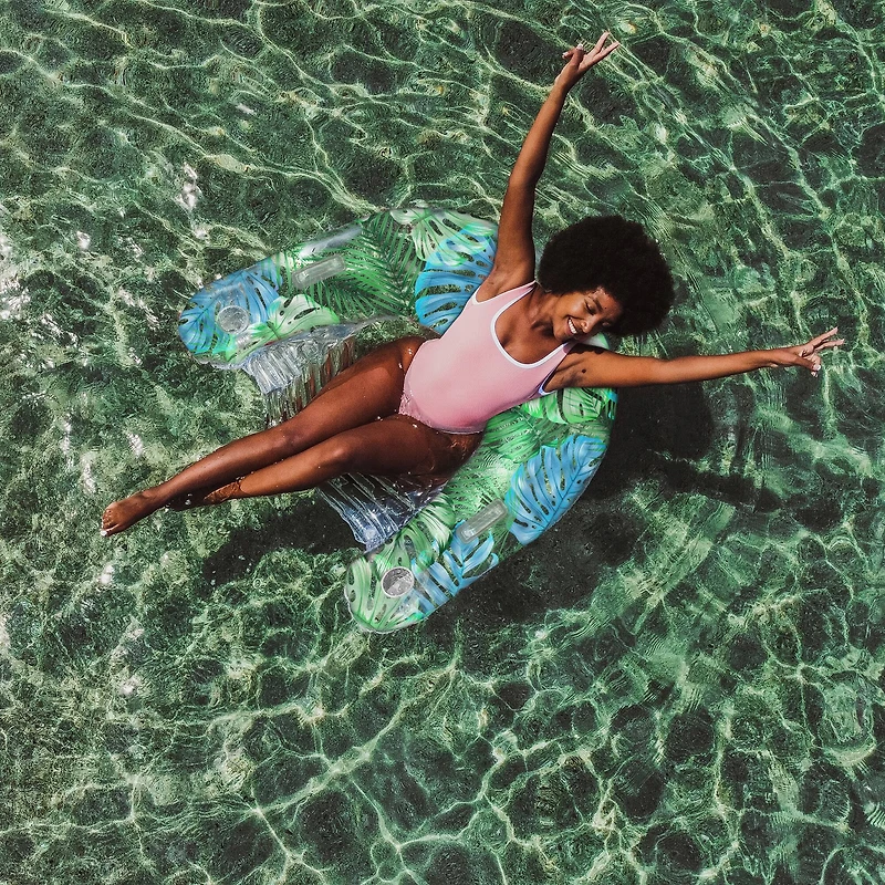 PoolCandy Resort Collection Large Sun Chair with Palm Print