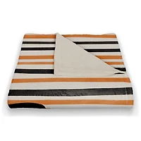 Happy Halloween Stripes Throw