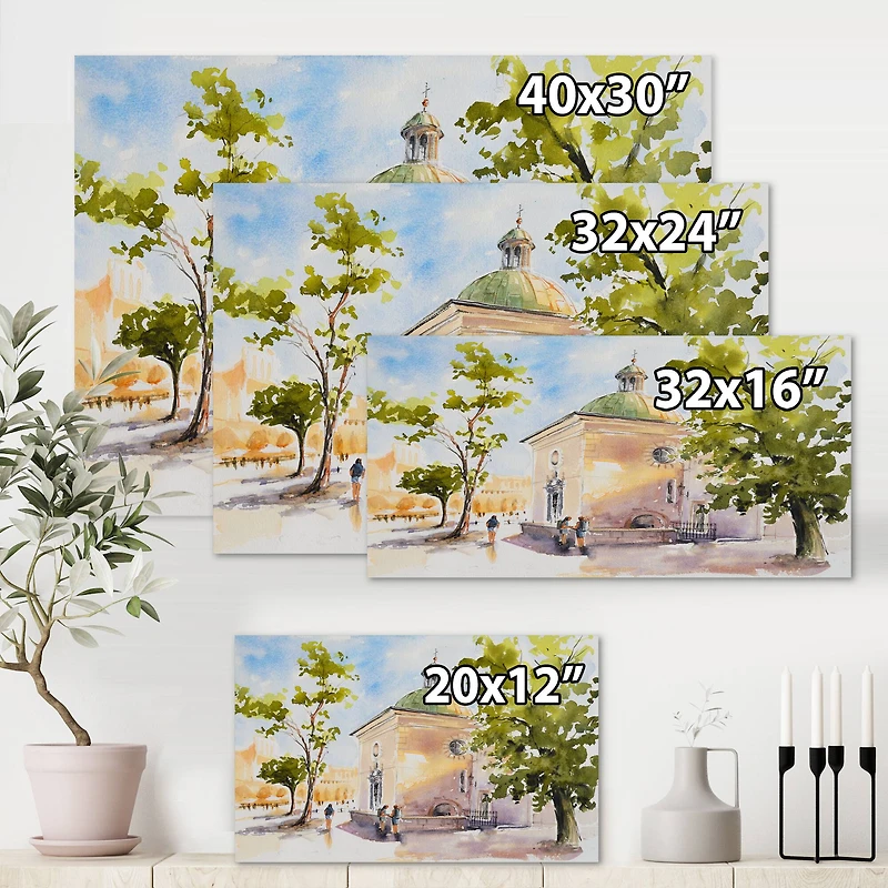 Designart - Rustic Church In The Village